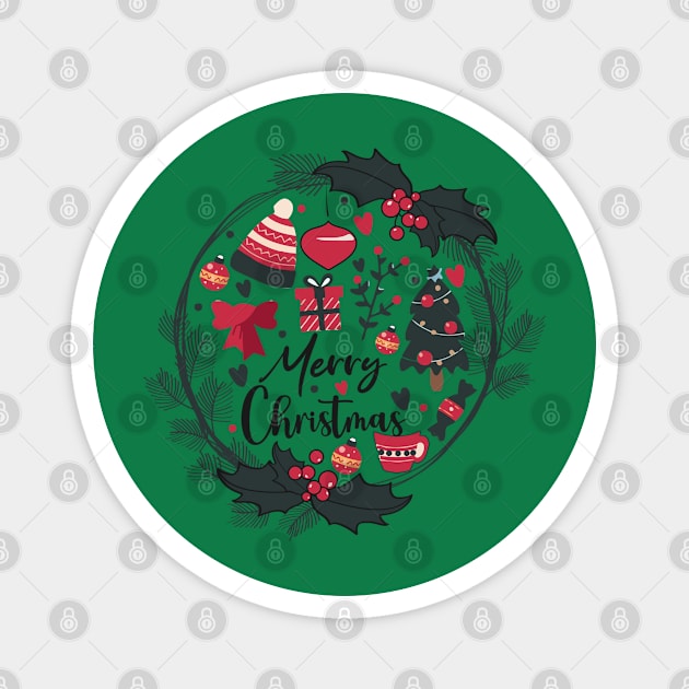 Merry Christmas T-Shirts 2023 Magnet by Signum